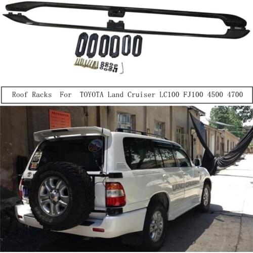 Roof Rack For TOYOTA Land Cruiser LC100 4700 1998-2007 Aluminum Alloy Rails Bar Luggage Carrier Bars top bar Racks Rail Boxes