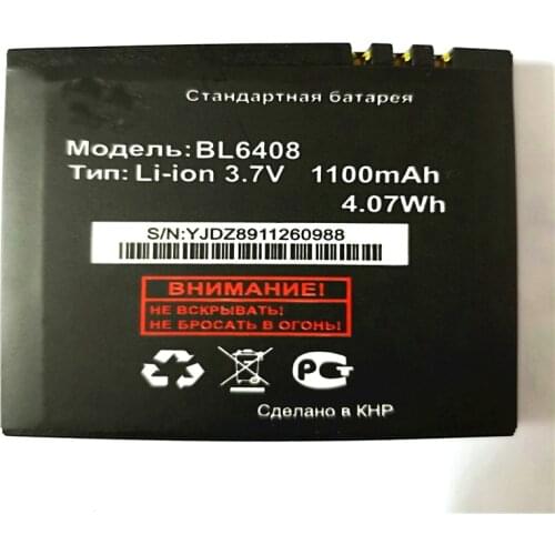 BL6408 1100mAh High quality Original phone battery For Fly BL6408 Smartphone mobile Phone with phone holder