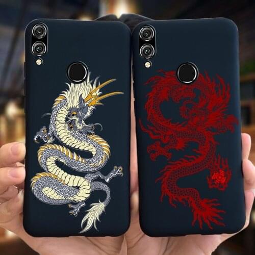 Cool Dragon Painted Case For Huawei Honor 8X 8C 8 8A 2020 Case Silicone TPU Soft Phone Fundas For Honor8X JSN-L22 8 X Back Cover