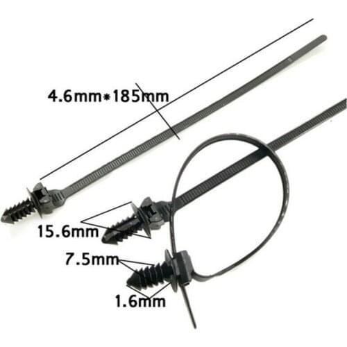 Parts Cable Ties Wire Accessories Car Fastener Bundle Nylon Released Zip Straps