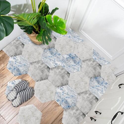 Bathroom And Kitchen Home Decoration Wall Stickers Removable Self-adhesive Tile Stickers Peel And Stick Tile Hexagon Decals