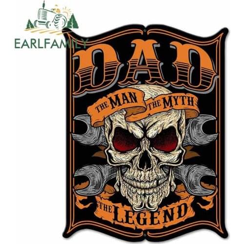 EARLFAMILY 13cm x 9.9cm for VINTAGE SIGN Made USA Dad The Man Fine Decal Vinyl Car Sticker Fashion Occlusion Scratch Waterproof