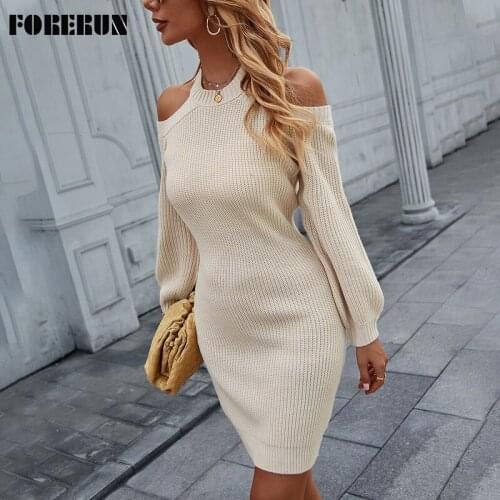 Модные обтягивающие платья FORERUN China At AliExpress