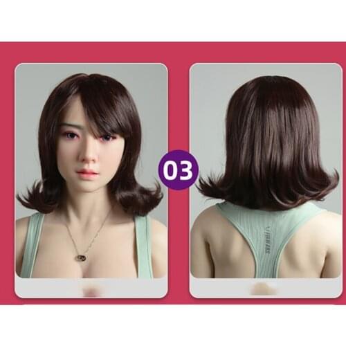 Pear Short Hair Wig of Real Silicone Sex Doll Hair Big Breast Love Doll Wigs Women Skeleton Big TPE Sexy Hot Sale Sex Toy Wig