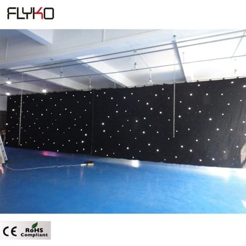 Best quality stage lighting christmas decorations led lights led starry sky star curtain led star curtain