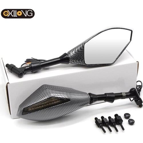 Motorcycle Rearview Mirror LED Turn Signals For Honda CBR600RR CBR1000RR CBR250R CBR300R CB1000R 2003-2019 2018 2017 2016 2015