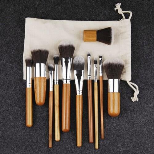 11Pcs/Set Professional Makeup Brushes Cosmetic Tools Kit Foundation Blending Contour Brush Set Pincel Maquiagem Free Shipping
