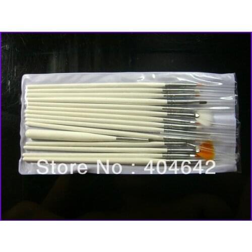 Free Shipping Professional 15pcs Wooden Handle Nail Art Brush Set Design Drawing Nail Brushes
