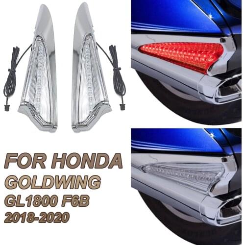 New Motorcycle Saddle Bag Accent Swoop LED Light Case Cover 2020 For HONDA Gold Wing GL 1800 Goldwing GL1800 F6B 2018 2019