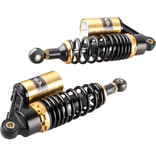 New Universal 11" 280mm Adjustable Motorcycle Air Shock Absorbers Rear Suspension For Yamaha Motor Scooter Round Head Multicolor