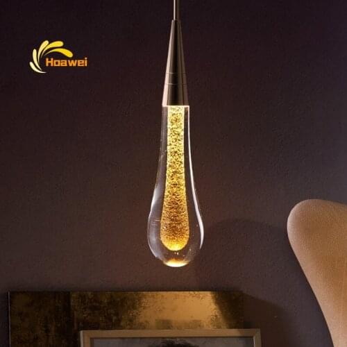 Nordic Golden Luxury Crystal Pendant Lights Lighting Staircase Living Room Decoration Nordic Pendant Lamp Bedroom Hanging Lamp