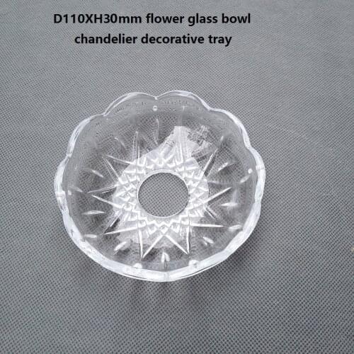 2pcs/lot Glass Bobeche, Dia110mm Glass Bowl, Candle Holder, Wedding Christmas Home Decoration, Chandelier Tray, Light Accessorie