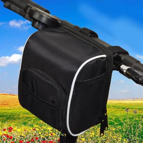 Bike Handlebar Bag Bike Front Top Tube Bag Cycling Pouch Bicycle Bike Tool Bag Pannier Handbag Shoulder Bag Bike Accessories