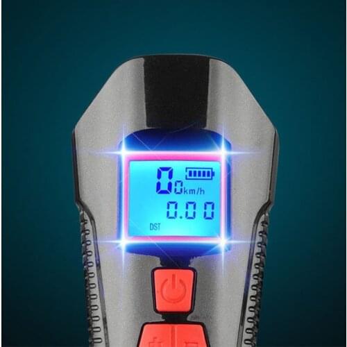 Waterproof Bike Light USB Rechargeable 2020 Model Front Light Flashlight with Horn Speedometer LCD Screen Bike Tail Light