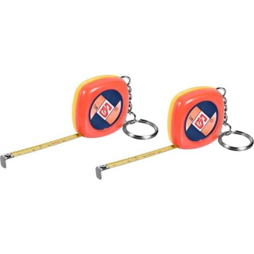 Uxcell 2pcs Tape Measure 1 Meter 3 Feet Retractable Metric Plastic Round Case Construction Home Use DIY Measurements