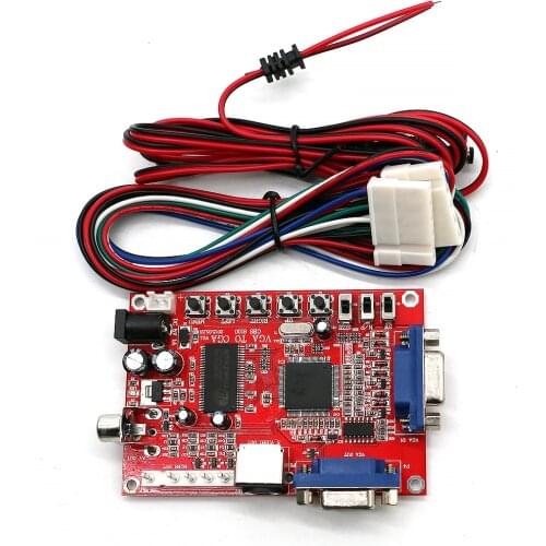 VGA /LCD To RGBS CGA/ CRT Computer PC TV AV Conversion S Terminal Output Game Accessory For Arcade Bingo Machine Video Converter