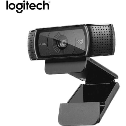 Manufacturer refurbished(Used) : Logitech C920 Video Recording Auto Focus Webcam with 2 built-in Microphone Logi Full HD 1080P
