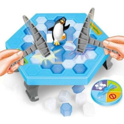 Kids Funny Penguin Trap Interactive Indoor Board Game Ice Breaking Save The Parent-child Table Entertainment Toys Kids Gifts