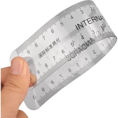 Universal Brand New 1pc Semi Permanent Makeup Guide Ruler Measure Tools Eyebrow Stencil Template Grooming Brow Shaping Styling