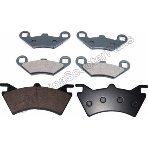 3 Pairs Semi-metallic non-asbestos BRAKE PADS For ATV POLARIS PPS PTV LUH SPORTSMAN 6X6
