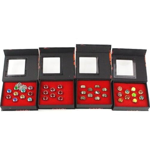 4Styles Anime Naruto Akatsuki Uchiha Itachi Ring Cosplay Prop Orochimaru Sasori Hidan Deidara Pein Alloy Rings Accessories