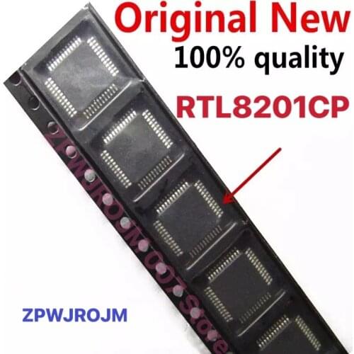 5pcs/lot 100% New RTL8201CP QFP-48