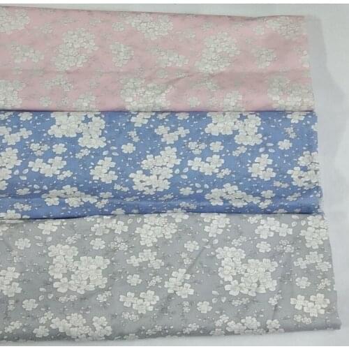 50x160cm So Pretty 3 Colors Japanese Sakura cherry blossom flower Printed 100% Cotton Fabric Baby Cloth Apparel Dress Textile