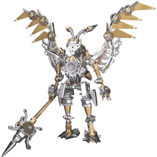 573Pcs DIY Metal Mechanical Mecha Puzzle Model Kit 3D Assembly Pawns Jigsaw Crafts Model Building Kit For Boys Gift
