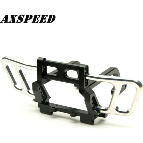 Black Metal Front Bumper Bull Bar For 1/10 AXIAL Wraith RC Rock Crawler Truck