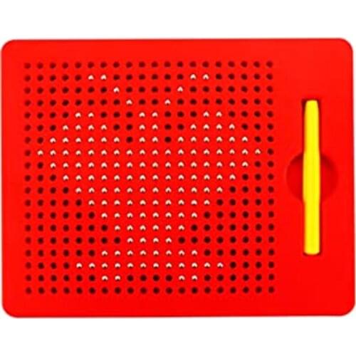 Big Magnetic Tablet Magnet Pad Drawing Board Steel Bead Stylus Pen Pop Bead Learning Educational Writing Toys for Children Gift