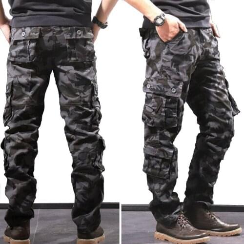 Camouflage Military Jogger Pants Men 2021 Pure Cotton Mens Spring Autumn Pencil Harem Pant Men Comfortable Trousers Camo Joggers
