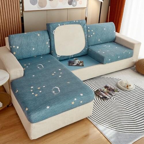 Airldianer Sofa Cushion Cover Stretch Printed Polyester Slipcover for Living Room Funiture Protector Seat Cushion Elastic