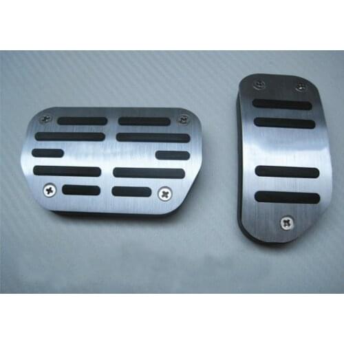 DEE Car Accessories Aluminum Foot Rest Fuel Brake AT Pad pedals Plate For TOYOTA COROLLA 2014 2015 2016 2017 Plate pads styling