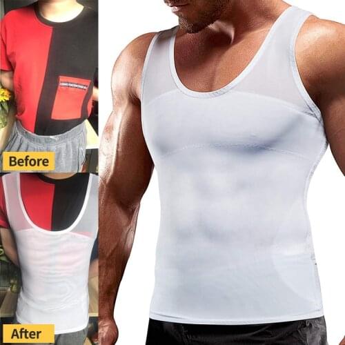 Mens Shapers Posture Corset Male Abdomen Waist Trainer Body Shaper Back Cross Tops Gynecomastia Vest Slimming Corset Men