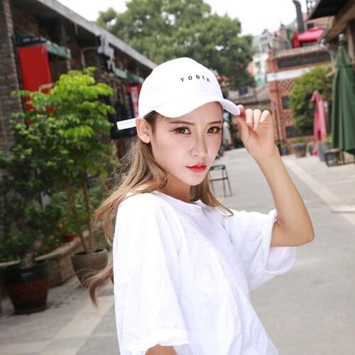 2020 Summer Embroidery Cotton Baseball Cap Youth Letter Print Hat Snapback Hip Hop Casual Caps Women Men