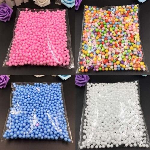 Bulk Mini Bead Balls Multicolor Styrofoam Plastic Suitable for DIY Crafts Gift Box Filling Wedding Home Decoration