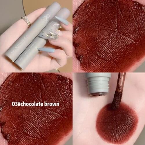 Milk Tube Lip Glaze Velvet Matte Lipstick Waterproof Long-lasting Easy To Color Lip Gloss Mud Makeup TSLM1