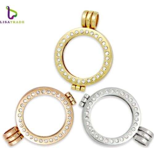 New! 10PCS! Small 27MM My moneda holder pendant Mi coin locket necklace Coin frame Fit for 25mm coin disc Surprising quality