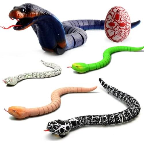 Novelty Rc Snake Naja Cobra Viper Remote Control robot Animal Toy with USB Cable Funny Terrifying Christmas kids Gift