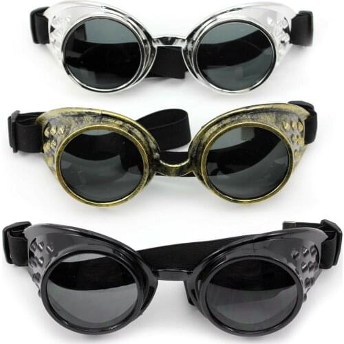 Fashion Retro Cyber Goggles Glasses Cyber Goggles Steampunk Glasses Vintage Retro Welding Gothic Sunglasses