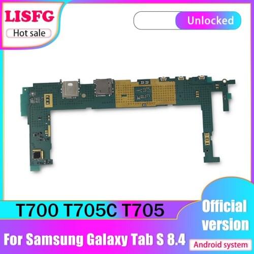 Original Unlocked Mainboard Motherboard Circuits board For Samsung Galaxy Tab S 8.4 T700 / T705C / T705 With Full Chips