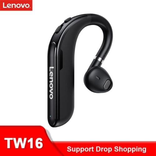 Original Lenovo Earbuds TW16 TWS Wireless Headphones Bluetooth Earphone With Mic Ear-hook Single Ear Headset For Driving Meeting