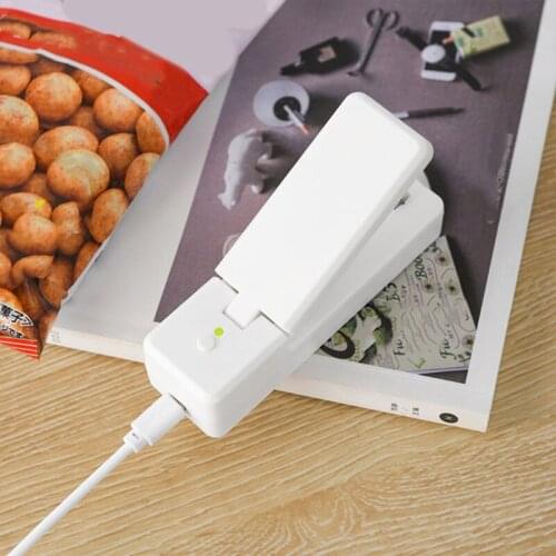 Portable Resealer Plastic Bag Sealer for Food Saver Storage Snack Fresh Handheld Sealing Machine USB Charging