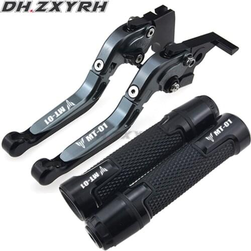 CNC Motorcycle Brake Clutch Levers handler grips Folding Extendable for YAMAHA MT 01 MT-01 MT01 2004-2009 2005 2006 2007 2008