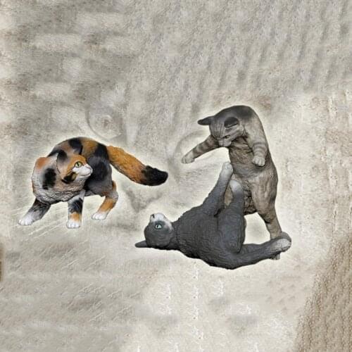 Self-assembled New Unassembled 1/35 MODERN CAT INCLUDE 3 Resin Figure Unpainted Model Kit