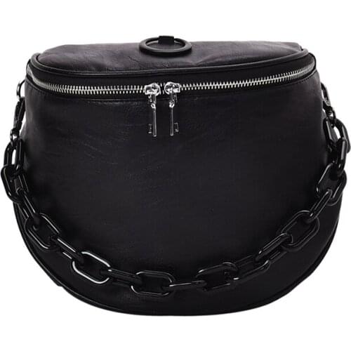 Shoulder Bag Wide Shoulder Strap Messenger Bag Retro Soft Leather Shopping Bag Solid Color Leather Ladies Bag 2021 New Fashion