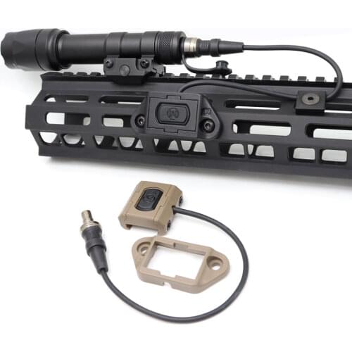 Tactical ModButton Pressure Remote Switch Mlok Keymod 20mm Rail For DBAL-A2 PEQ15 M300 M600 Airsoft Gun Weaponlight Swicth