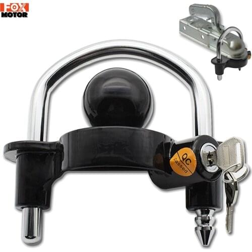 Trailer Coupler Hitch Lock Trailer Parts Universal Tow Ball Safe Security Anti-Theft Lock Trailer Accessories