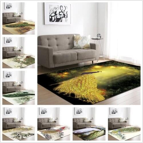Chinese Ink Painting Large Size Carpets for Living Room/Bedroom Area Rugs Soft Flannel Antiskid Mats Modern Home Textile Carpet