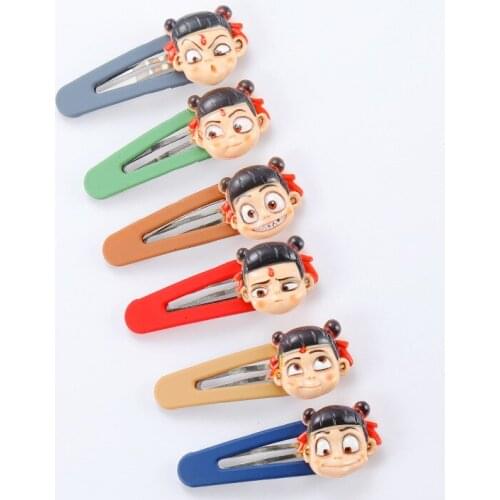 200pcs/lot DIY Simple Multi Resin Na Cha The Great Hair BB Clips Familiars Down Hairpins Hair Styling Tool Accessories HA1065